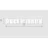Découpe de lettres : "Snack le mistral"