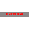 Découpe de lettres : "Le Marché du Val"