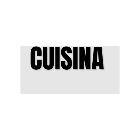 Découpe de lettres : "CUISINA "