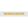 Découpe de lettres : "BEBEGARCON"
