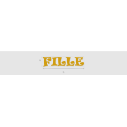 Découpe de lettres : "FILLE"
