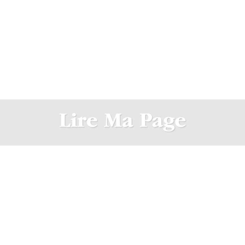 Découpe de lettres : "Lire Ma Page"