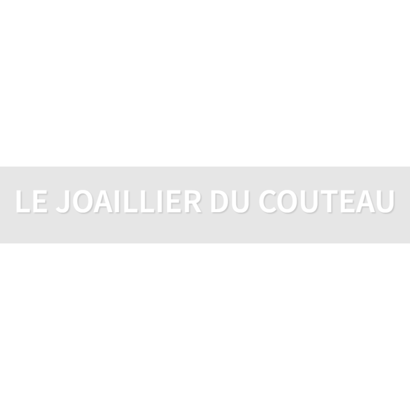 Découpe de lettres : "LE JOAILLIER DU COUTEAU"