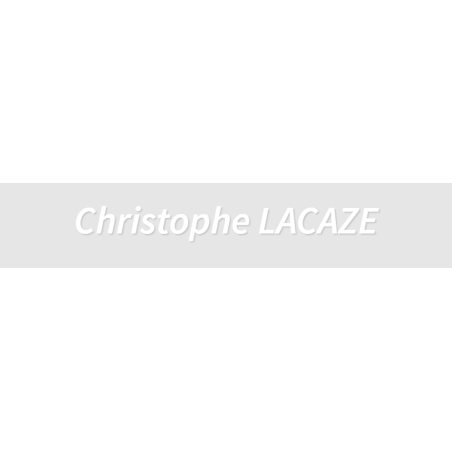 Découpe de lettres : "Christophe LACAZE"