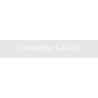 Découpe de lettres : "Christophe LACAZE"