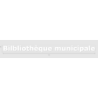 Découpe de lettres : "Bilbliothèque municipale"