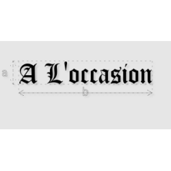 Découpe de lettres : "A...