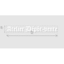 Découpe de lettres :...