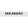 Découpe de lettres : "B O U L A N G E R I E"
