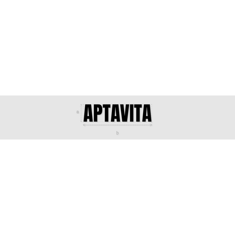 Découpe de lettres : "APTAVITA"
