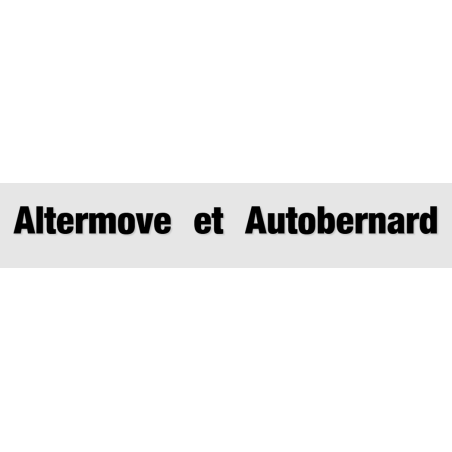 Découpe de lettres : "Altermove  et  Autobernard"