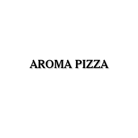 Découpe de lettres : "AROMA PIZZA"