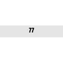 Découpe de lettres : "77"
