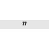 Découpe de lettres : "77"