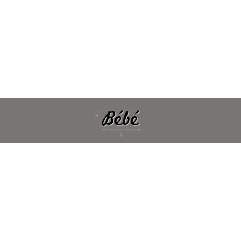 Découpe de lettres : "Bébé"