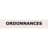 Découpe de lettres : "ORDONNANCES"