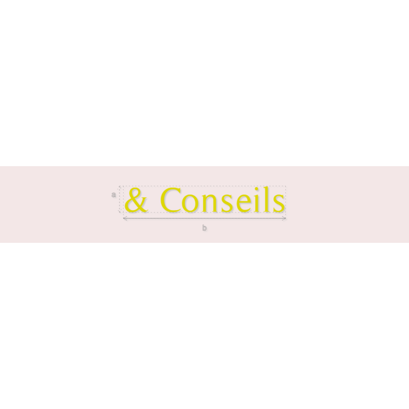 Découpe de lettres : "& Conseils"