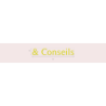 Découpe de lettres : "& Conseils"
