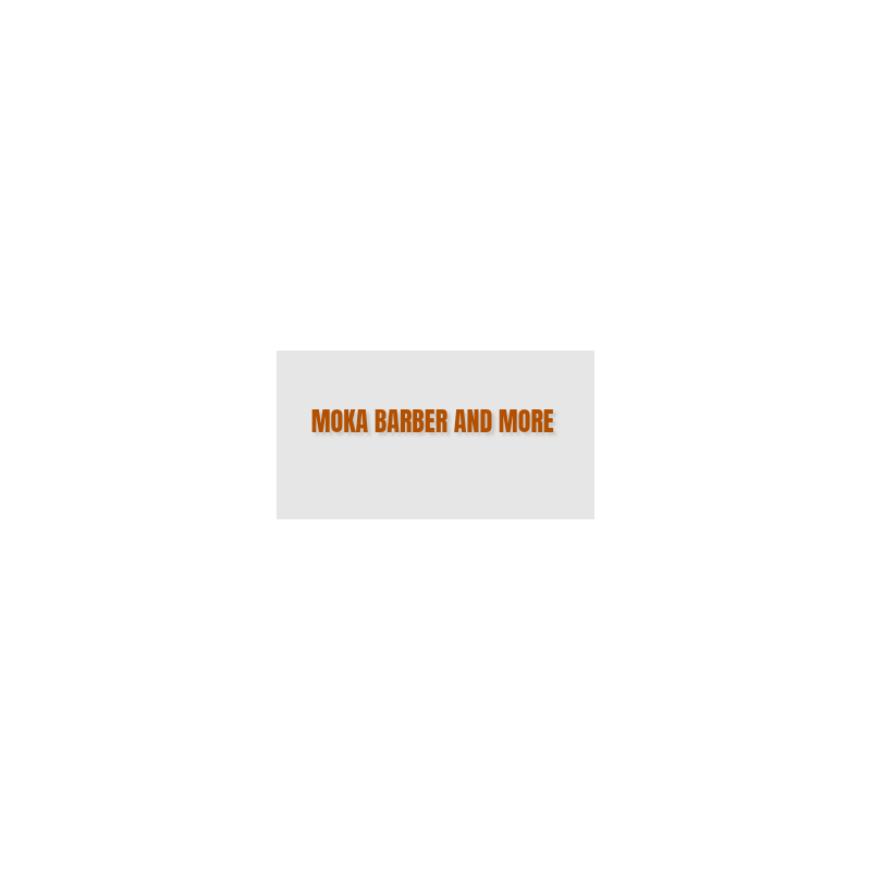 Découpe de lettres : "MOKA BARBER AND MORE "