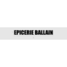 Découpe de lettres : "EPICERIE BALLAIN"