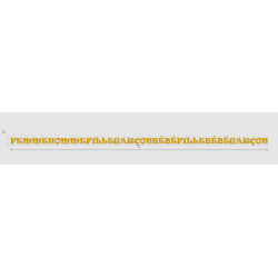Découpe de lettres :...