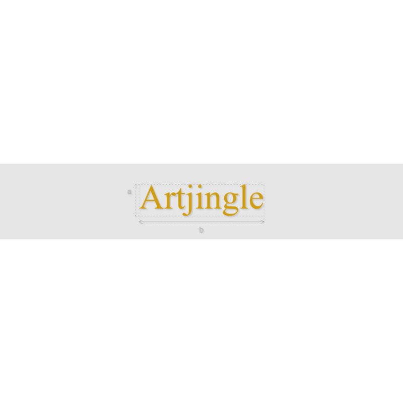 Découpe de lettres : "Artjingle"