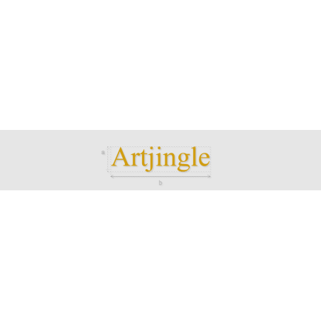 Découpe de lettres : "Artjingle"