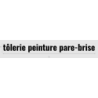 Découpe de lettres : "tôlerie peinture pare-brise"