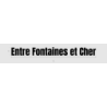 Découpe de lettres : "Entre Fontaines et Cher"