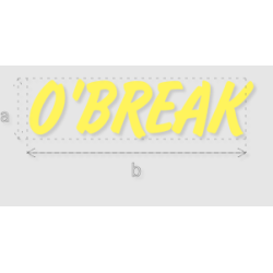 Découpe de lettres : "O'BREAK"