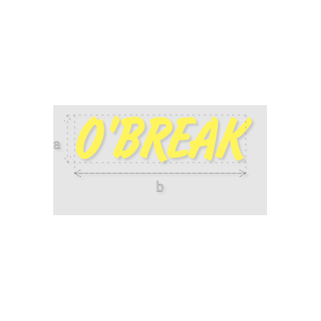 Découpe de lettres : "O'BREAK"