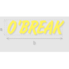 Découpe de lettres : "O'BREAK"