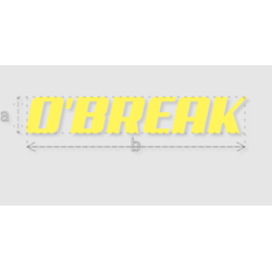 Découpe de lettres : "O'BREAK"