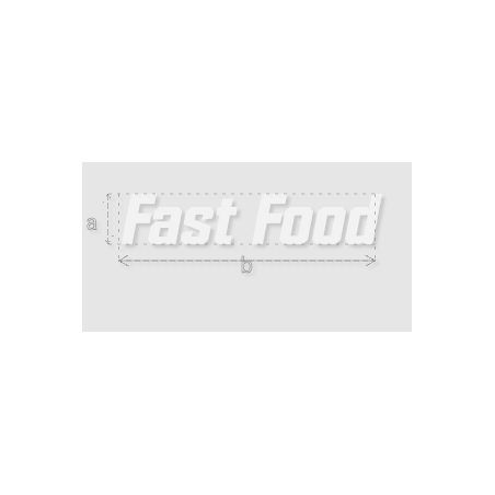 Découpe de lettres : "Fast Food"