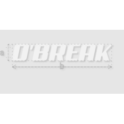 Découpe de lettres : "O'BREAK"