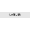 Découpe de lettres : "L'ATELIER"