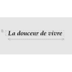 Découpe de lettres : "La...