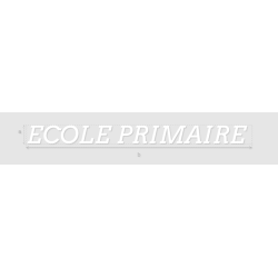 Découpe de lettres : "ECOLE...