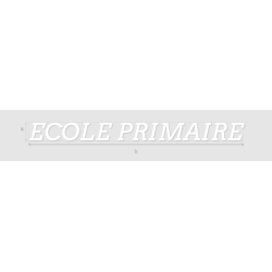 Découpe de lettres : "ECOLE...