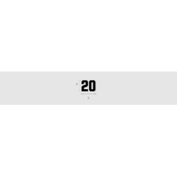 Découpe de lettres : "20"