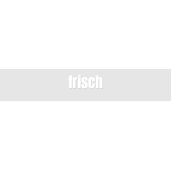 Découpe de lettres : "frisch"