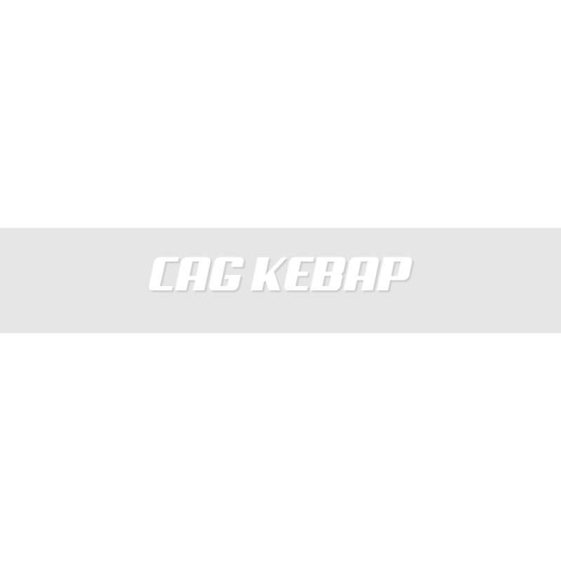 Découpe de lettres : "CAG KEBAP"