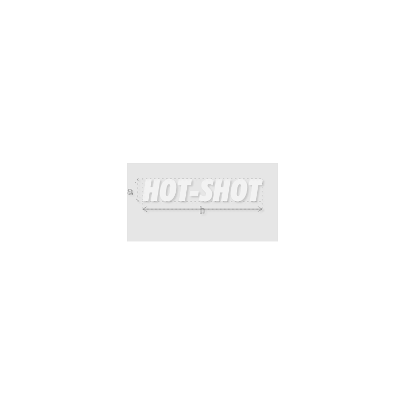 Découpe de lettres : "HOT-SHOT"