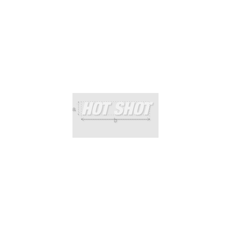 Découpe de lettres : "HOT SHOT"
