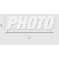 Découpe de lettres : "PHOTO"