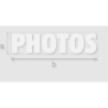 Découpe de lettres : "PHOTOS"