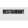 Découpe de lettres : "RESTAURANT "
