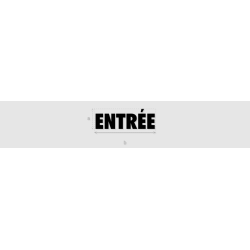 Découpe de lettres : "ENTRÉE"