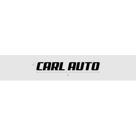 Découpe de lettres : "CARL AUTO"