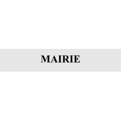Découpe de lettres : "MAIRIE"